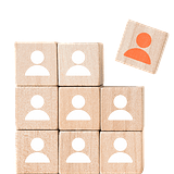 Wooden-blocks-with-people-icon